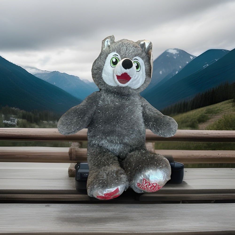 Build a Bear 25th Anniversary Wiley Wolf Great Lodge Plush Collector Sparkle NEW